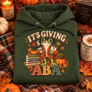 Aba Hoodie, 100% Baumwoll-Fleece-Sweatshirt (BCBA) mit Froschmotiv