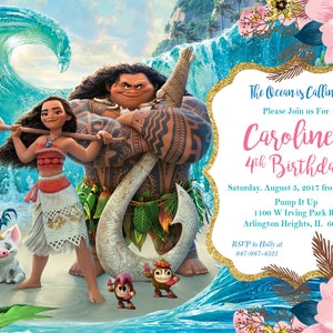 Invito di compleanno di Moana