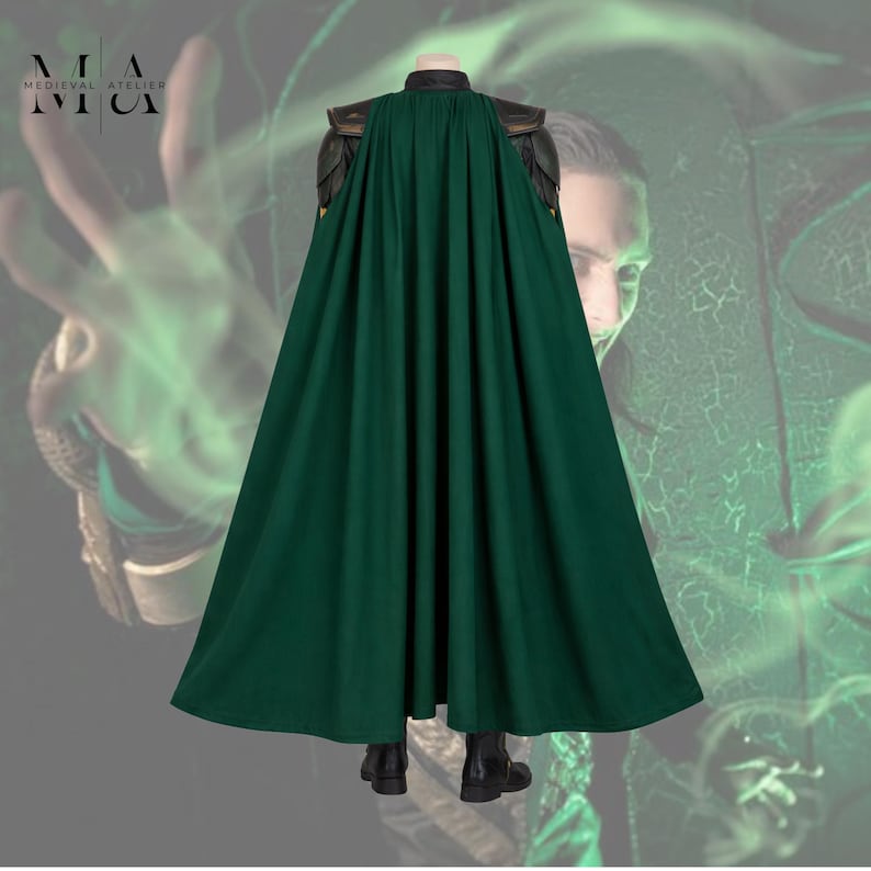 Adult Loki cosplay suit for Comic Con, conventions, and themed parties