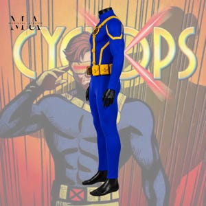 Cyclops superhero cosplay outfit inspired by the X-Men character
