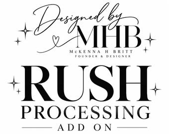 Add to order for Rushed Processing