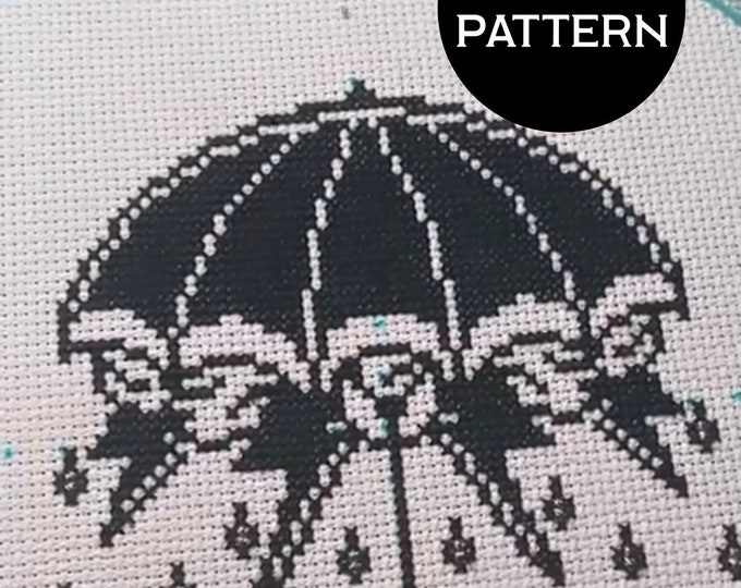 Umbrella cross stitch PDF/pattern