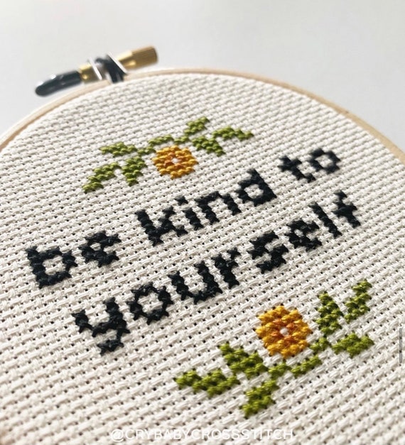 Bee Yourself Cross Stitch Pattern