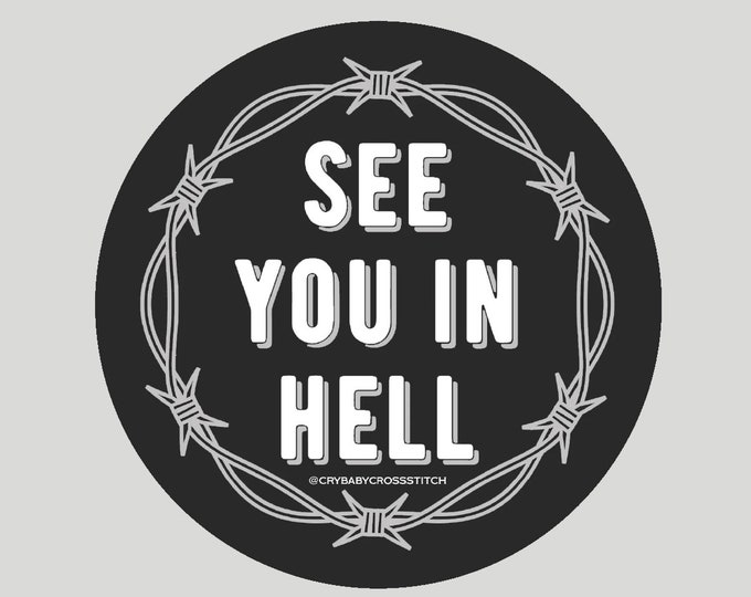 See You In Hell vinyl sticker