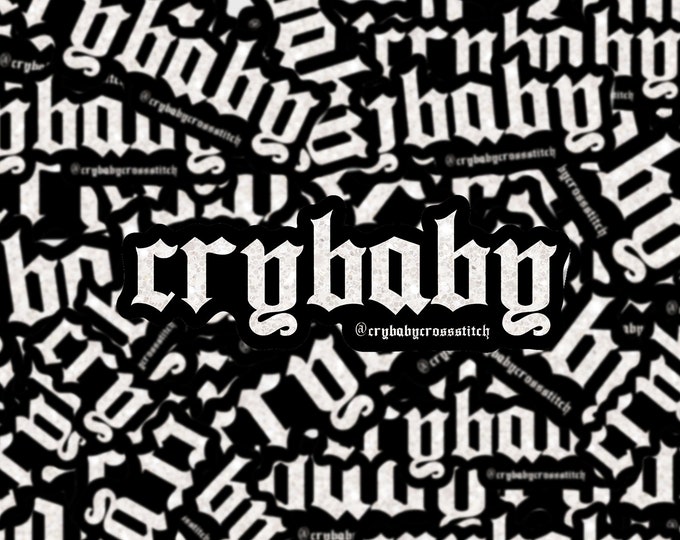 CryBaby vinyl sticker