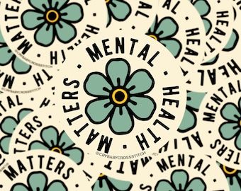 Mental Health Matters vinyl sticker
