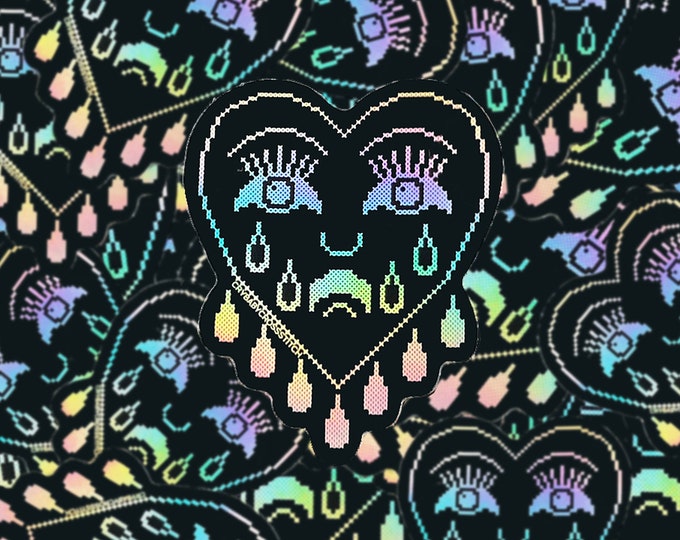 Weeping Heart vinyl sticker