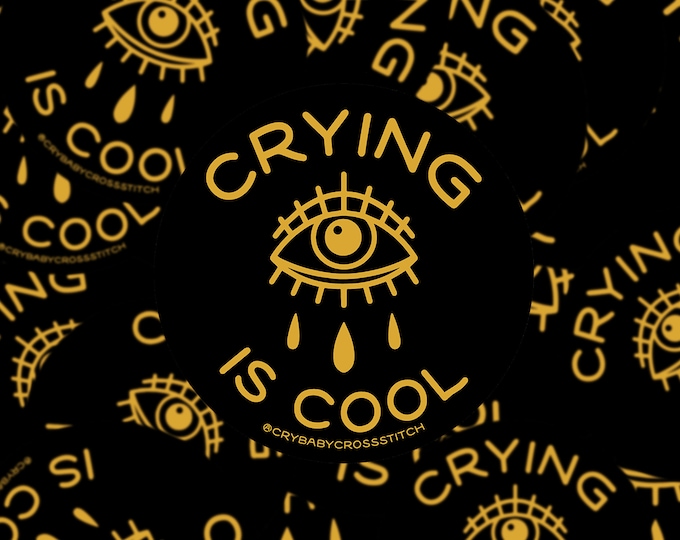 Crying is Cool sticker