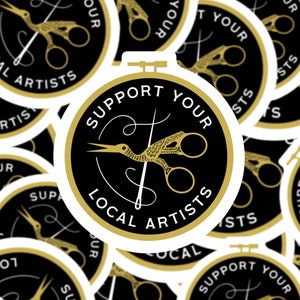 Support Your Local Artists vinyl sticker