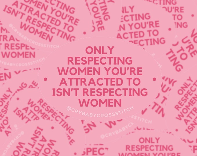 Respecting Women vinyl sticker