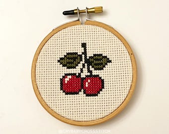 Cherries cross stitch