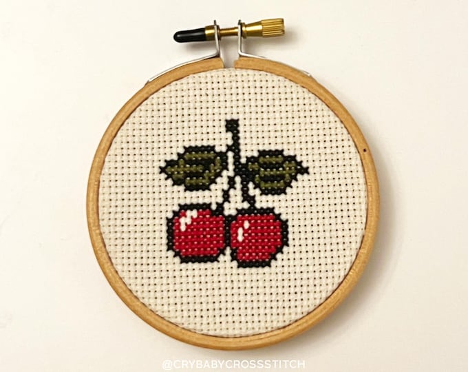 Cherries cross stitch