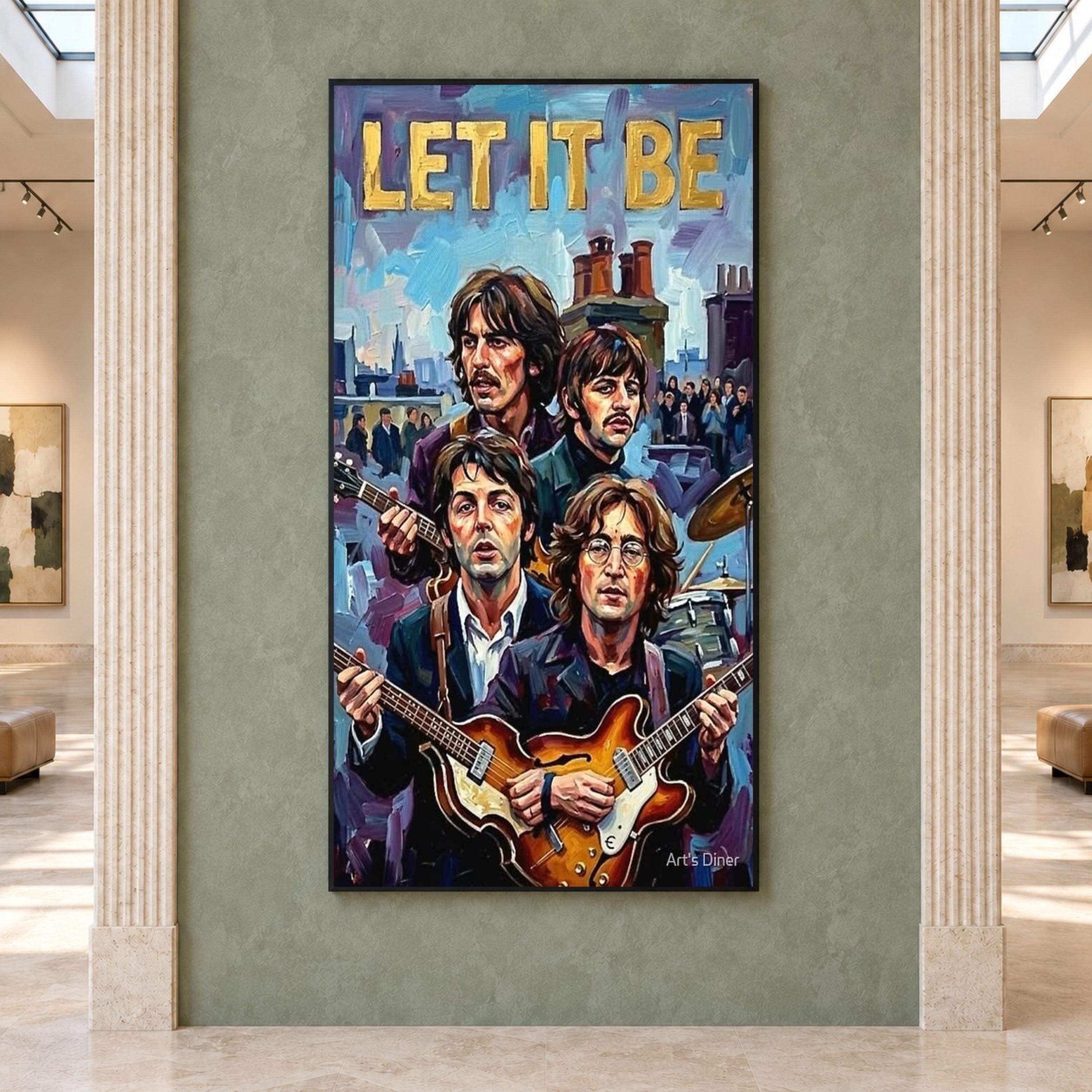 Beatles Let It Be Poster - Etsy