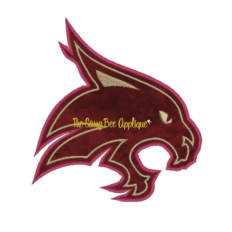 DD BOBCAT WILDCAT Applique Machine Embroidery Design 3 Etsy