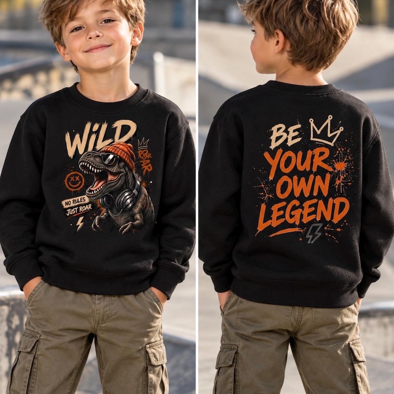 Cool Graphic Boys Sweater - Etsy UK