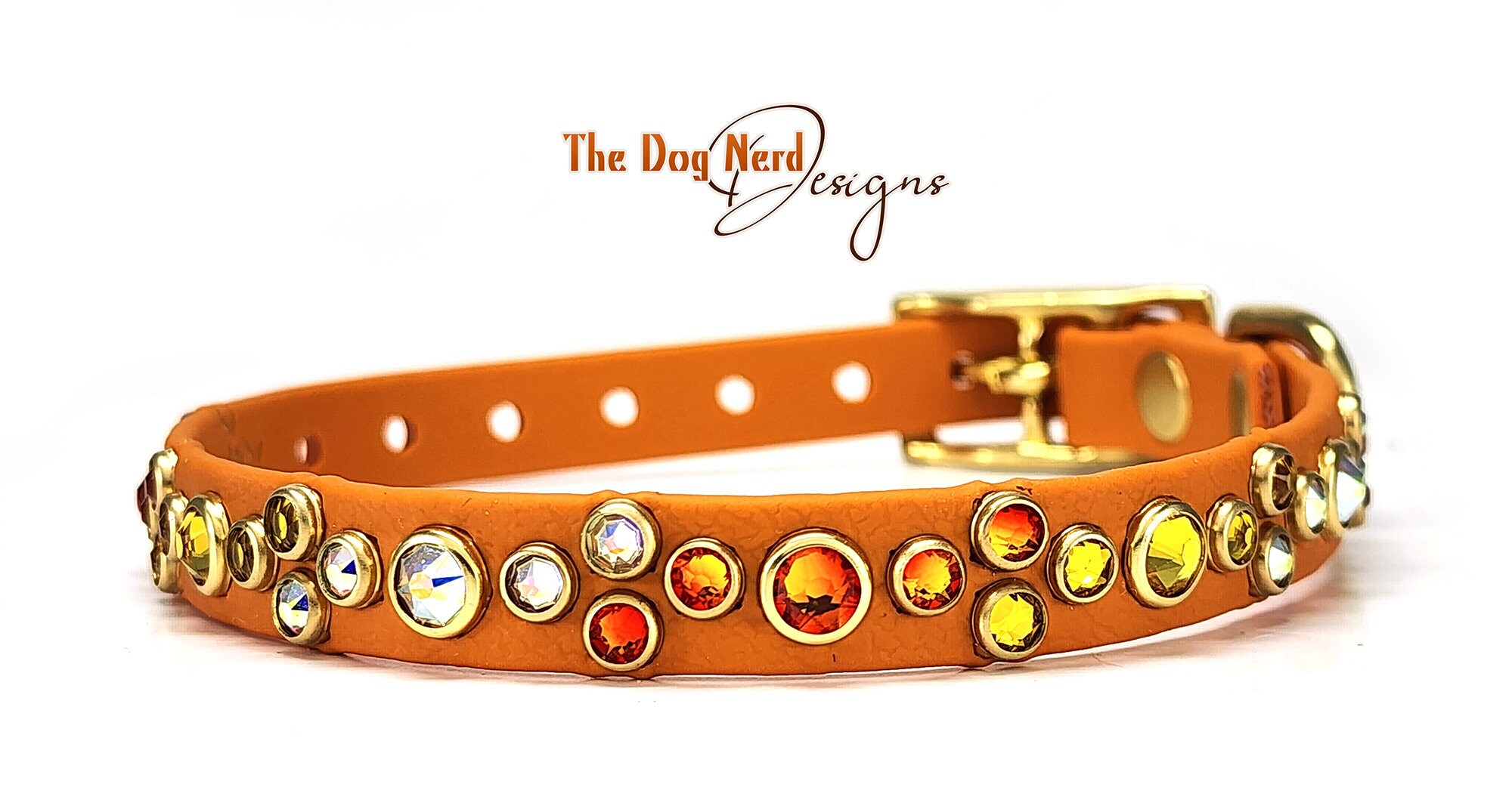 Luxury Personalized Dog Collars - 9 Cotton Voile Styles Available