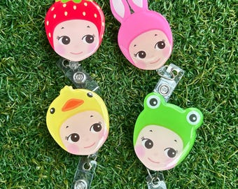 Sonn Angel Acrylic Badge Reel – Nurse, Student, Office ID Holder