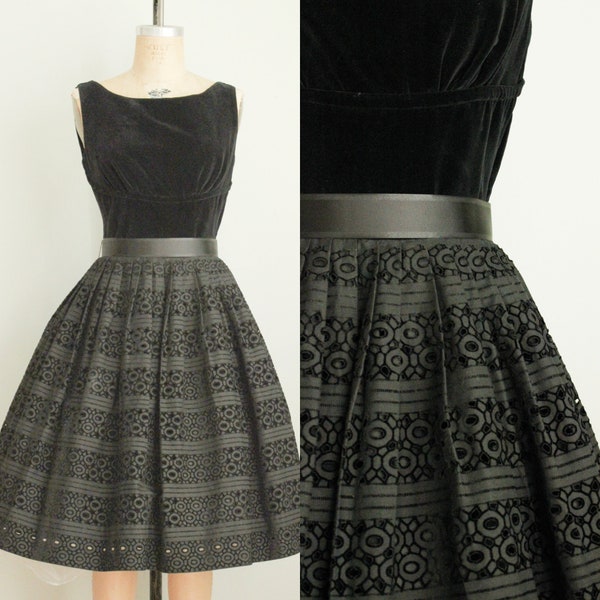 Vintage 1950s Brown Dress by Vicky Vaughn NWT | SMALL