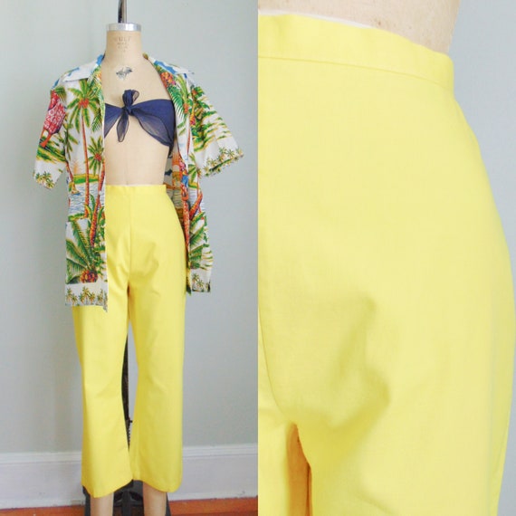 1960s yellow capri pants - Gem