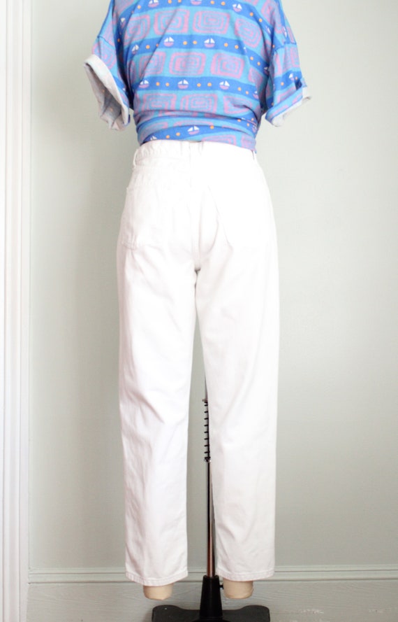 Vintage 1990's White Relaxed Gap Jeans. High Rise… - image 7