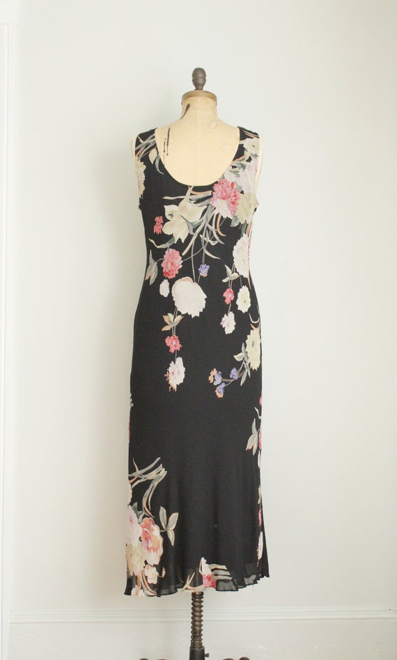 Retro Y2K does 1930's Bias Cut Gown. Floral Print… - image 7