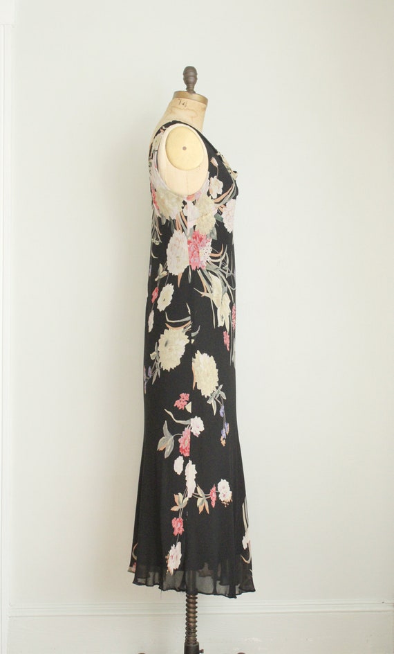 Retro Y2K does 1930's Bias Cut Gown. Floral Print… - image 2