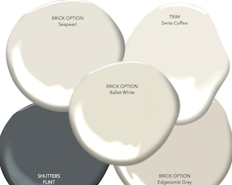 Benjamin Moore Exterior Paint Color Palette: Off-White Siding Colors