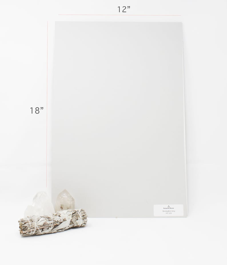 Benjamin Moore Best White Greige Paint Colors BIG 12 X 18 Inch Paint