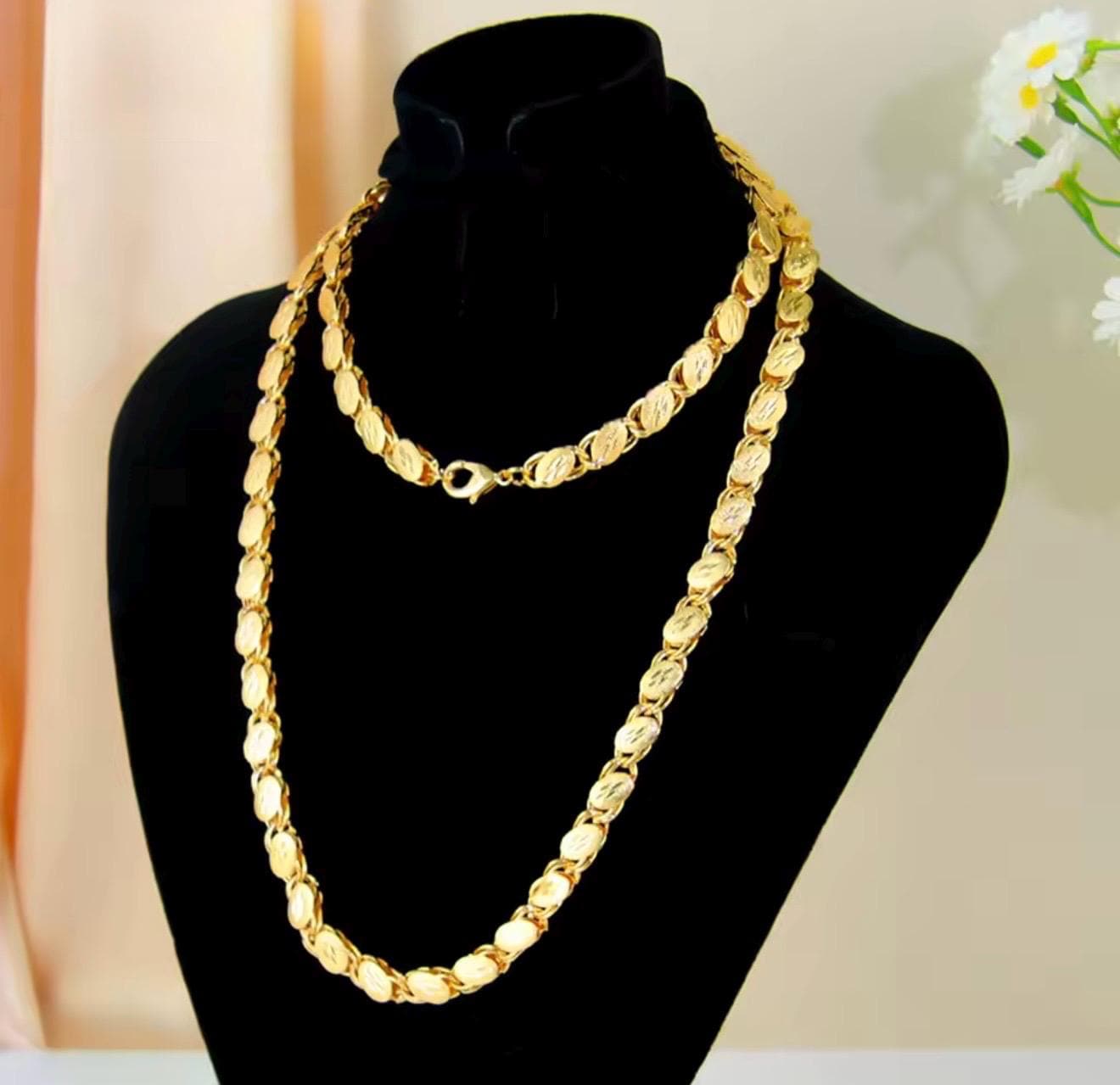 24k dubai gold necklace - Etsy 日本