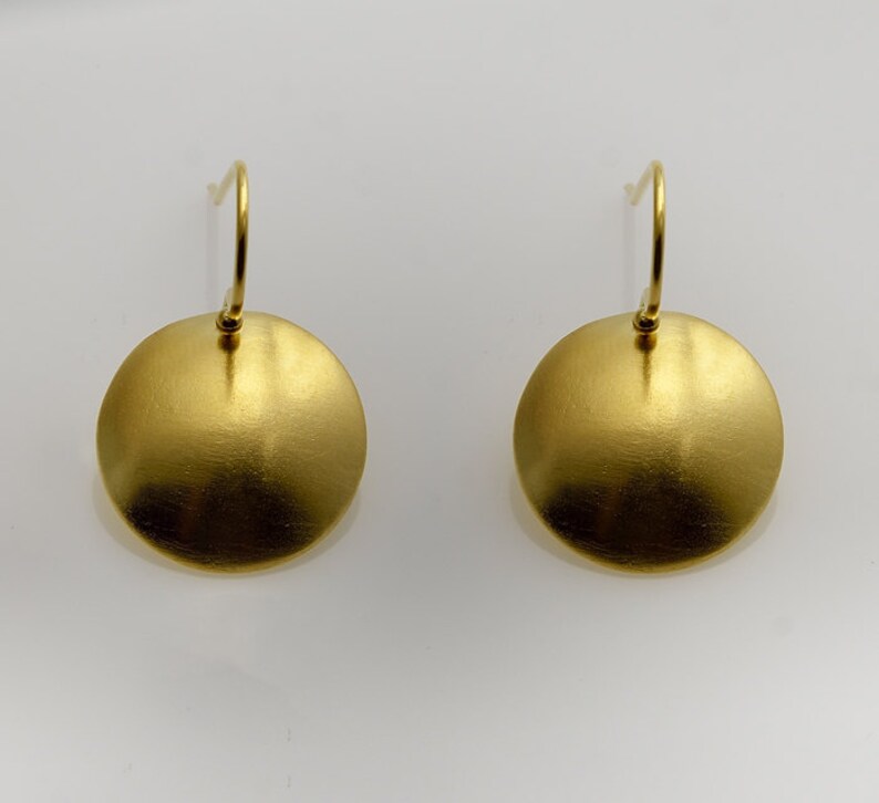 Gold Earring Caps Earring Satin Finish Caps Dangle Earrings Etsy