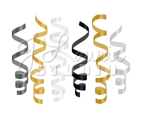 Gold Bows Curly Ribbons Set Collection Stock Vector (Royalty Free)  1629253138