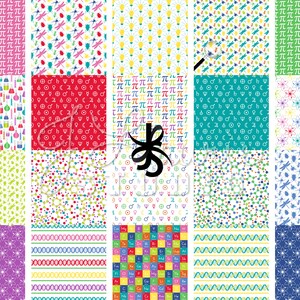以下が含まれることがあります： 科学をテーマにした12種類の異なるパターンを含むデジタルペーパーパック。パターンには、原子、分子、化学記号、電球、トンボ、円周率の数学記号が含まれています。