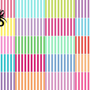 Stripes-springtime-digital Scrapbook Papers-commercial Use-geometric ...
