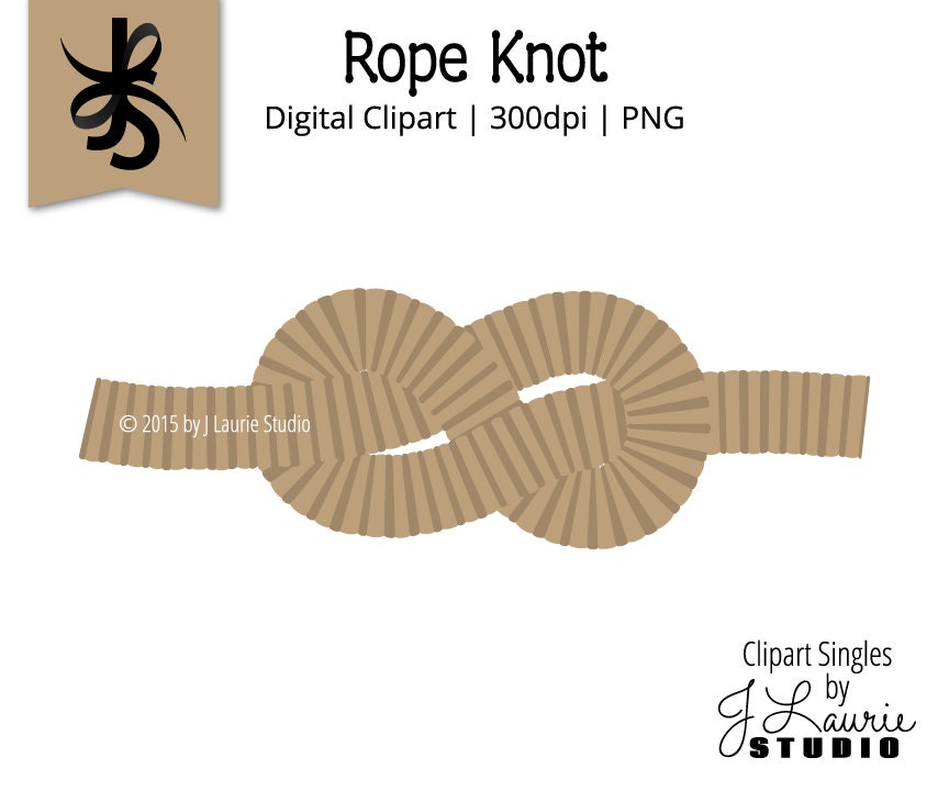 Digital Clipart-clipart Singles-rope Knot-nautical-scouts-camping