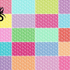 Swirls-Springtime-Digital Scrapbook Papers-Commercial | Etsy