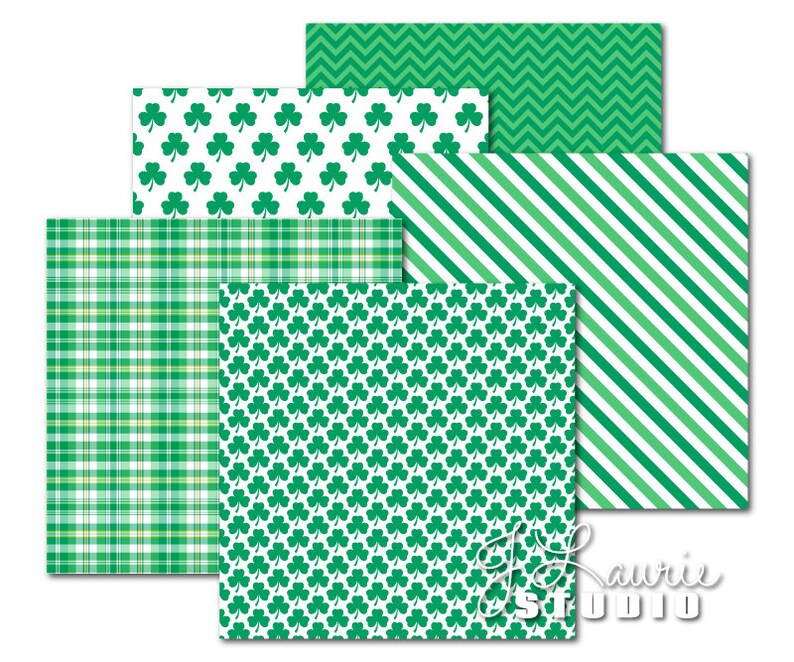 6 x 6 st patricks day scrapbook paper