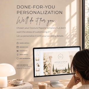 Wedding Website Editing Service, Done-for-You Canva Template Personalization