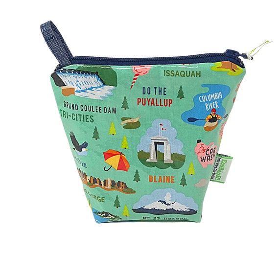 New Ecobagit Zip I Heart Washington Reg Keep Fresh Reusable Etsy