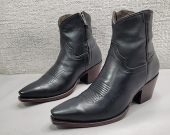 Tecovas The Daisie Women's US Size 8.5B Midnight Cowgirl Bootie Boots