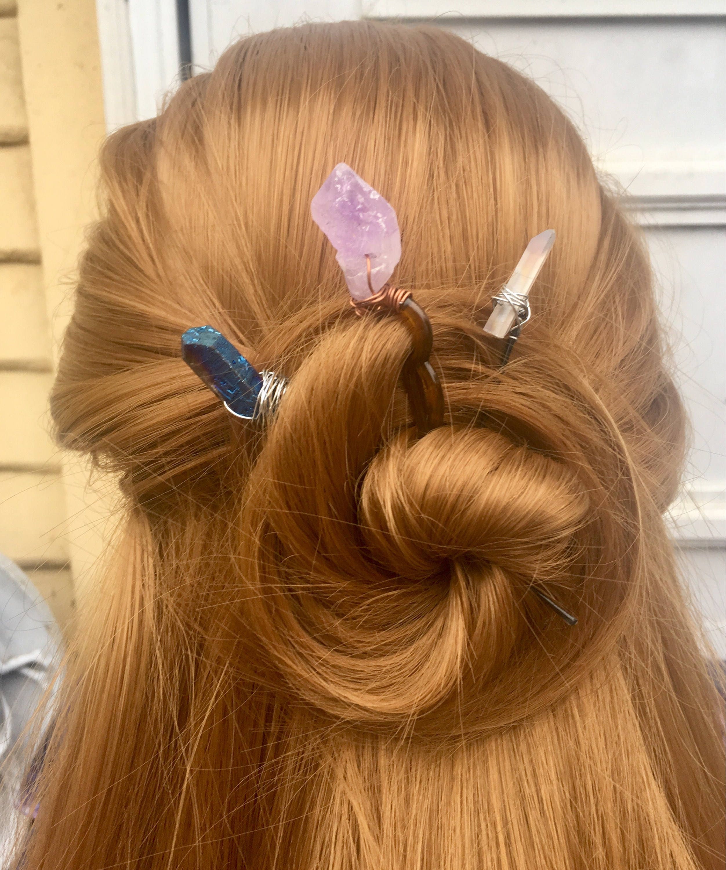 Hair Pins Crystal Hair Sticks Crystal Hair Pins Crystal Hair Etsy