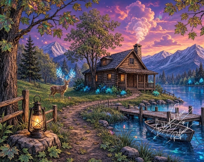 Homestead Fantasy | Mystical Cabin Fine Art Giclée Print