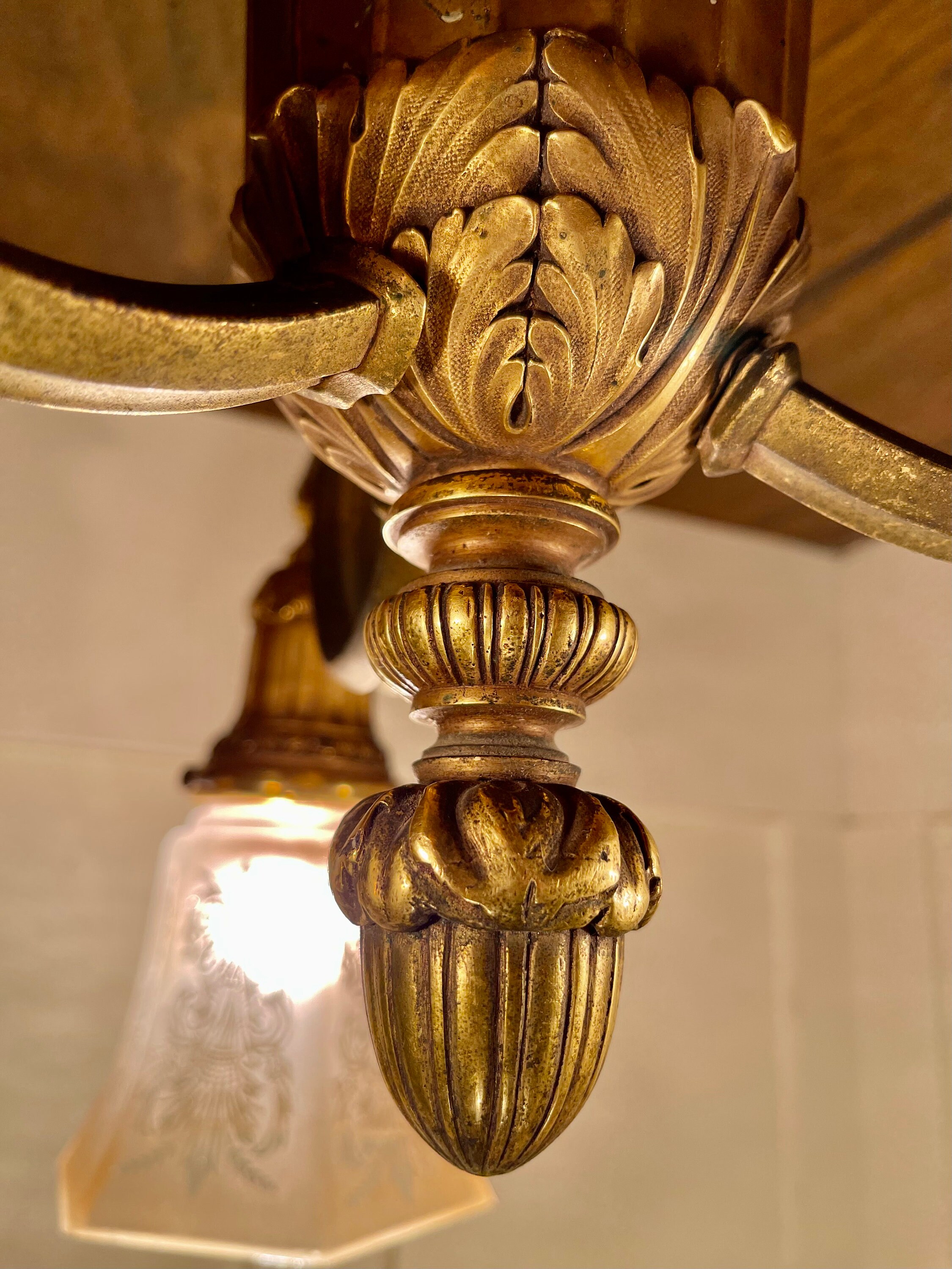 Antique Victorian Gilded Ceiling Entry Light - Etsy