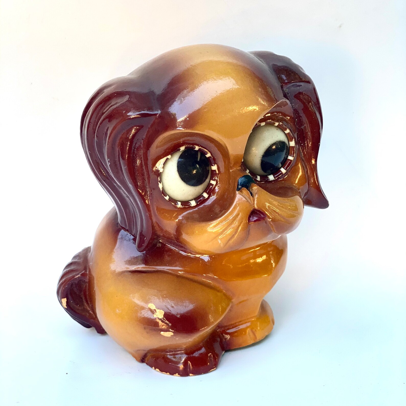 RARE Antique Oswald Rolling Eye Dog Clock, WORKS, Made in Germany Etsy