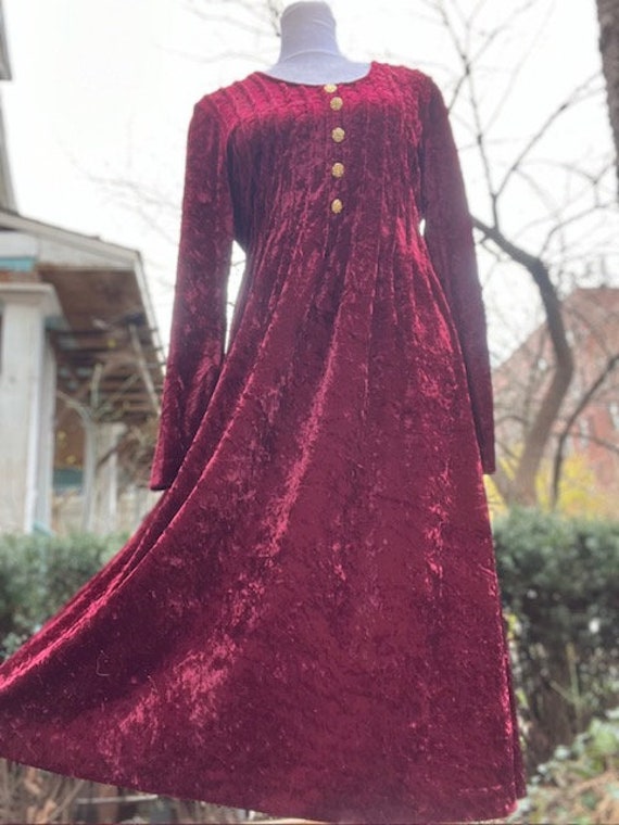 The Crushed Velvet Holy Grail: Vintage 90s Burgun… - image 2