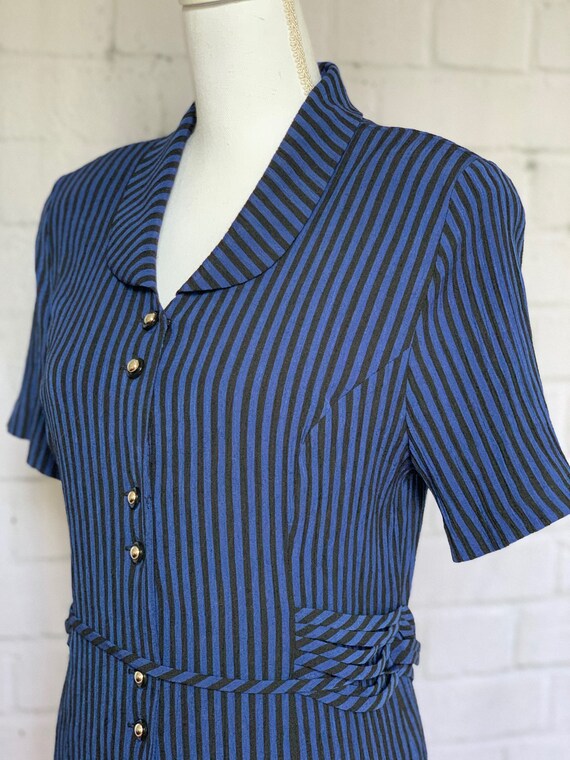 Vintage 80's, Striped Tunic Top Dress by Miss Dor… - image 2