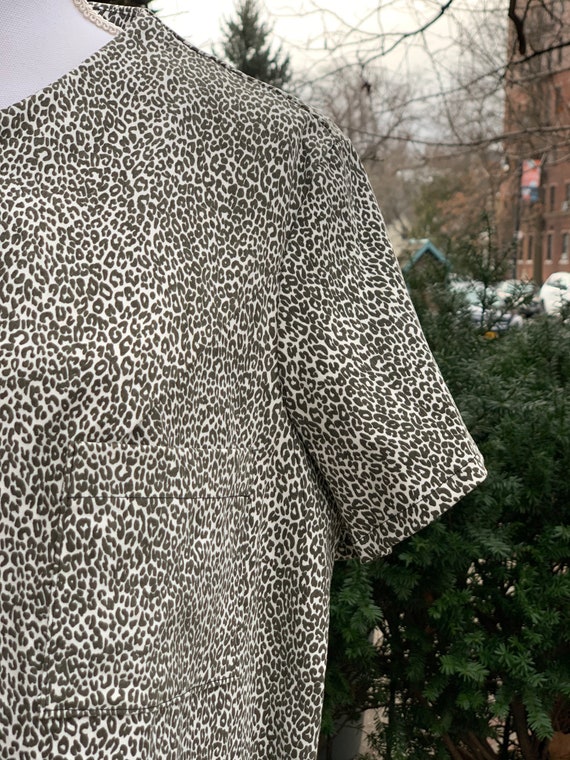 Handmade, Cheetah Print  Go-Go Style Zip Up Dress… - image 9