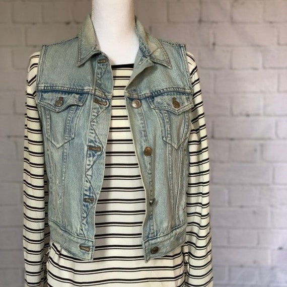 J. Crew Indigo Stone-washed Distressed 