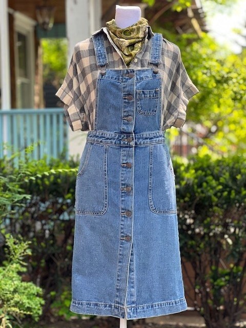 Women's denim top jumper dress