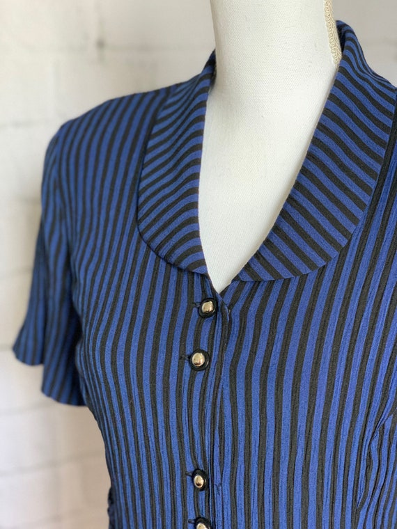 Vintage 80's, Striped Tunic Top Dress by Miss Dor… - image 3