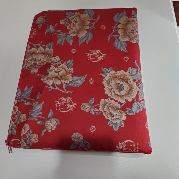 Tablet carry case, iPad carrier,  tablet carrier, padded iPad or Fire case, large tablet clutch bag, gift for college student